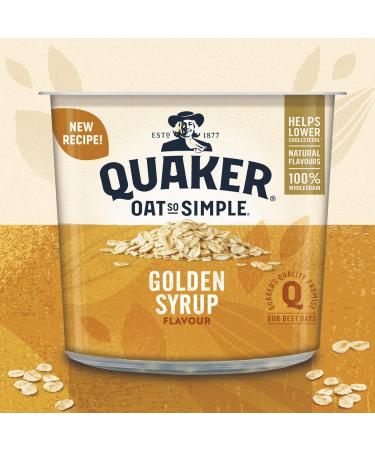 Quaker Oat So Simple Golden Syrup Porridge Pots 57 g (Pack of 24) - Buy Online on GoSupps.com