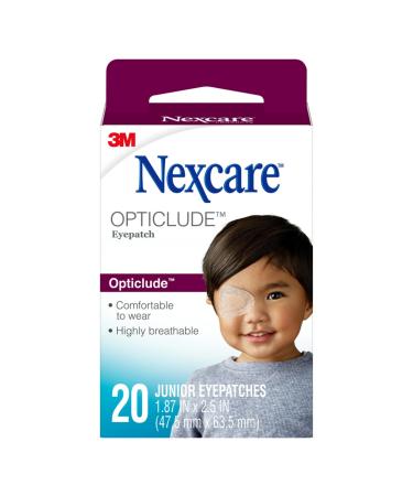 Nexcare Opticlude Orthoptic Eye Patch 1537 Junior 2.44 in x 1.81 in 20 Patches Small / Junior Opticlude