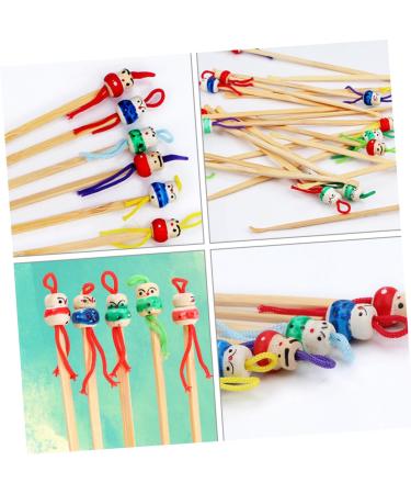 Healifty 12pcs Wooden Ear Pick Set - Ear Wax Removal Tools with Metal Cleaner - Adorable Cartoon Design for Children - Ear Cleaning Supplies - Buy Online on GoSupps.com