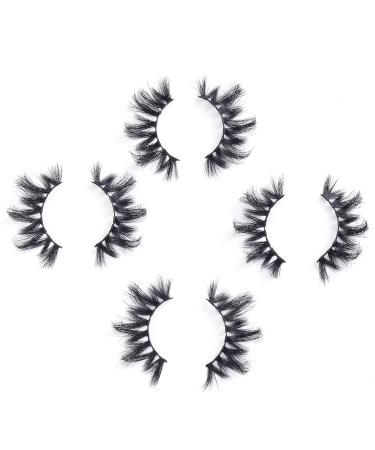 Shop 4 Pairs of 5D Handmade False Eyelashes - Fluffy & Natural Look | International Shipping Available - Buy Online on GoSupps.com