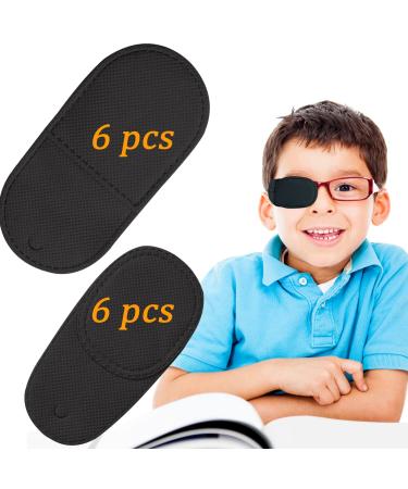 12PCS Eye Patches for Adults Kids, Medical Eye Patch for Glasses, Treat Lazy Eye Amblyopia Strabismus Patch, 2 Size