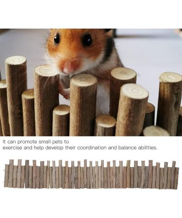 Longzhuo Hamster Wood Fence & Toys Natural Hiding Places Molar Exercises & Fun Bridges for Small Animals (50 cm) - Buy Online on GoSupps.com