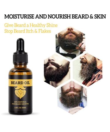 Bart l-Balsam Kit | Men's Balm & Rinse Care Oil 30ml | Organic Moisturizing & Hair Growth Solution - Buy Online on GoSupps.com