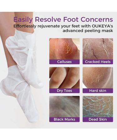 Masque Exfoliant pour Pieds 3 Paires : Masque Exfoliant pour Pieds Dermatologiquement Test Talons et Peau Morte S che pour des Pieds Doux Masque Exfoliant pour Pieds (Lavande) - Buy Online on GoSupps.com
