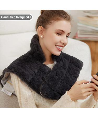 UTK 24x20 Extra Large Weighted Heating Pad for Neck and Shoulders | Electric Heated Wrap with 6 Heat Settings and Tourmaline Beads - Buy Online on GoSupps.com