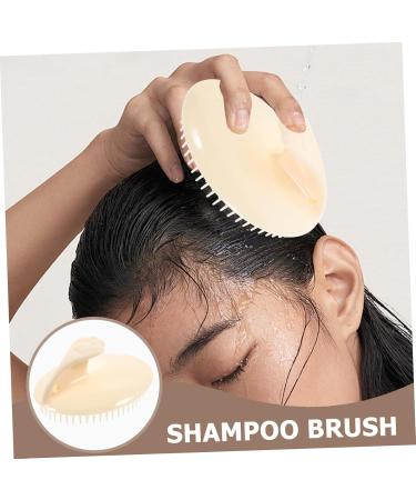 Orfofe Silicone Shampoo Brush & Scalp Massage Device - 2-Piece Set for Hair Care & Relaxation - Buy Online on GoSupps.com