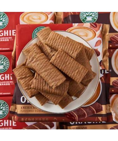 OKAGHIE Pack of 5 crispy egg rolls cappuccino and americano flavor 80 g - Buy Online on GoSupps.com
