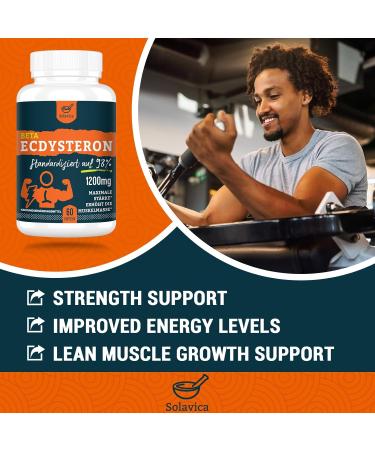Buy Beta Ecdysterone Supplement 1200 mg - 98% Purity | 240 Capsules (Pack of 4) - Enhance Performance & Muscle Growth - International Shipping Available - Buy Online on GoSupps.com