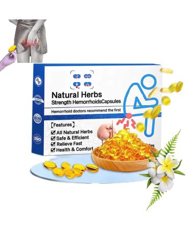 Heca Natural Herbal Strength Hemorrhoid Capsules Natural Hemorrhoid Relief Capsules Hemorrhoid Suppository Hemorrhoid Shrinking Treatment Hemorrhoid Suppository for Women Men (Color : 1pcs)