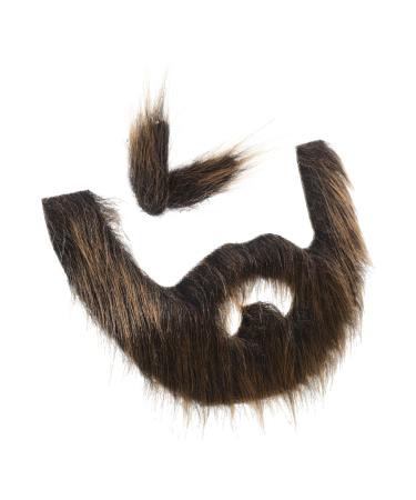 VINTORKY 1 Set Beard Dress up Cosplay Carnival Beard False Mustache Grey Santa Claus Beard Fake Eyebrow Plush