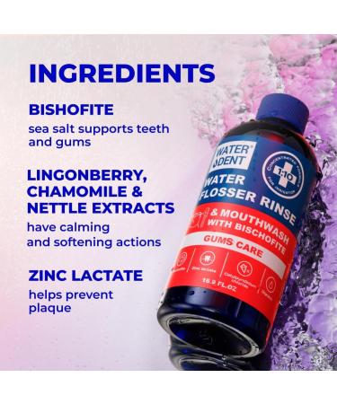 Buy Concentrated Irrigant Mouthwash Gum Care - Fruit Flavor Alcohol & Fluoride Free - 186 fl. oz for Waterpik Water Flossers - Made in USA - Buy Online on GoSupps.com