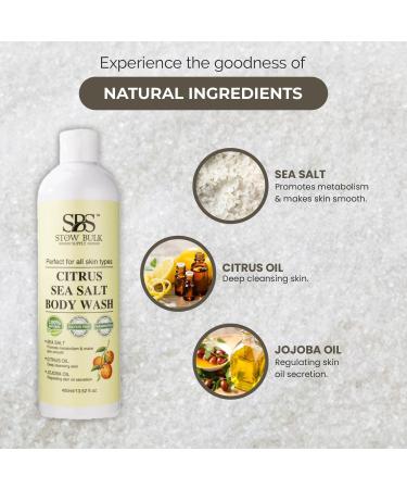 Citrus Sea Salt Body Wash | Stow Bulk | 13.5 Fl oz | Refreshing & Nourishing | International Shipping Available - Buy Online on GoSupps.com