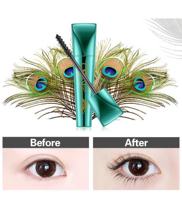 GECOMO 4D Waterproof Fiber Mascara Black Set - Long Lasting, Smudge-Proof Lash Enhancer with 360 Spiral Brush - Buy Online on GoSupps.com