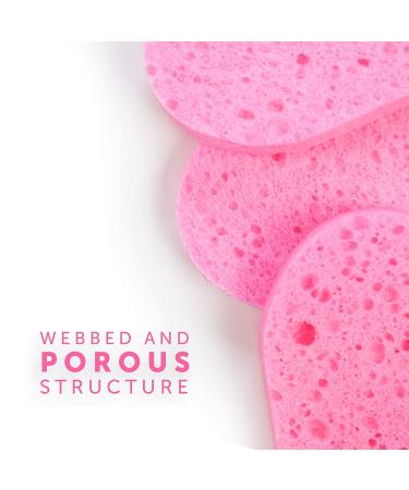 Facial Sponges for Deep Cleansing and Makeup Removal - Rejuvv by Fushay (50 Count) - Buy Online on GoSupps.com