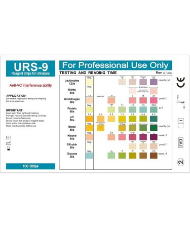 Fowybe Urine Analysis Test Strips - 100 Keto Strips | 9 Parameter Urine Test for Quick Ketosis Results in Low-Carb Diets - Buy Online on GoSupps.com