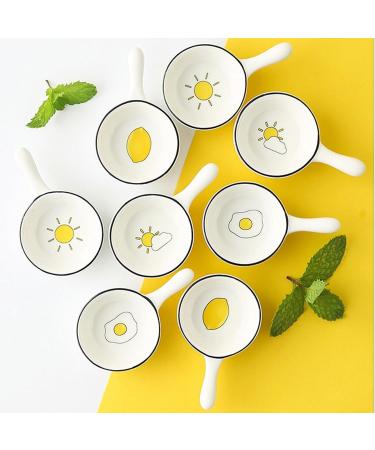 Fruit Bowl Snack Containers Ceramic Dipping Bowl with Handle Sushi Dipping Bowl Multifunctional Serving Plate for Soy Sauce Ketchup and Seasonings Breakfast Bowls (Color : A) (C) - Buy Online on GoSupps.com