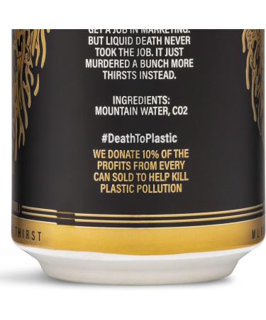 Buy Tallboys Liquid Death Sparkling Water 500ml - 12 Pack | International Shipping Available - Buy Online on GoSupps.com