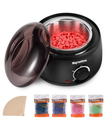 Wax warmer wax warm wax hair removal of electrical wax hair removal set depilated wax theater waxing kit with 4x100g wax pearls black - Buy Online on GoSupps.com