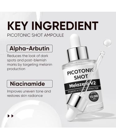 Cyano Pink Spicule Serum + Picotonic Shot Ampoule Duo - Korean Serum for Face with Alpha Arbutin Niacinamide Calcium - Buy Online on GoSupps.com