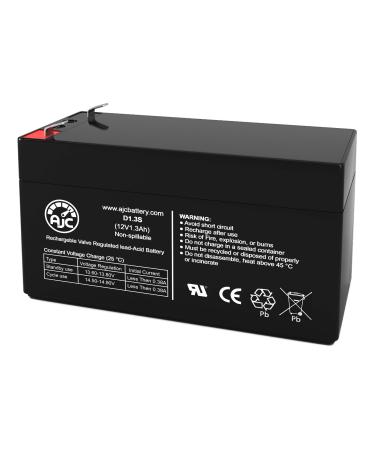 AJC Battery Compatible with Leoch DJW12-1.2 12V 1.3Ah Sealed Lead Acid Battery