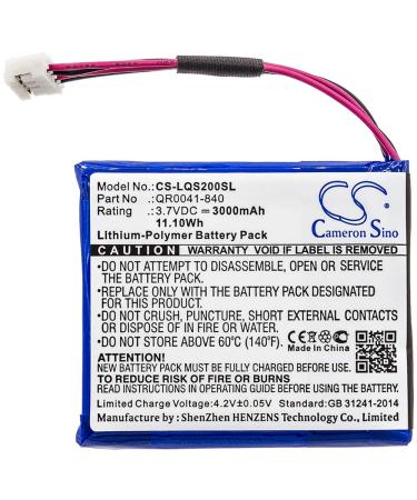 Replacement Battery for IQ Panel 2 IQ Panel 2 Plus fits Part no QR0041-840 SP584646-1S2P