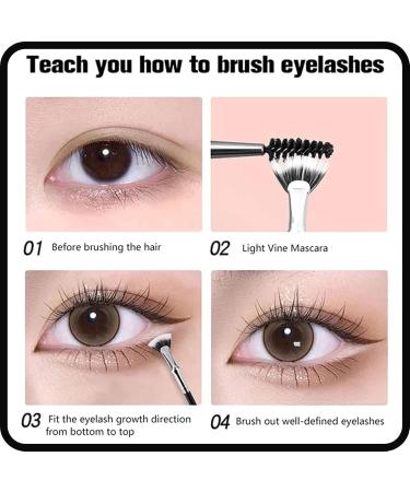 Anjoize Eyelash Fan Brush Mascara Fan Brush for Lashes Dolly Mascara Fan Brush Anjoize Mascara Fan Brush Folding Angle Scalloped Lash Brush Fan Shaped Mascara Brush for Women Girls (2pcs) - Buy Online on GoSupps.com