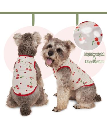 Hjumarayan Dog Sweater for Small Dogs | Soft & Breathable Chihuahua Shirt | Ideal for Terriers & French Bulldogs - Cherry Red (M) - Buy Online on GoSupps.com