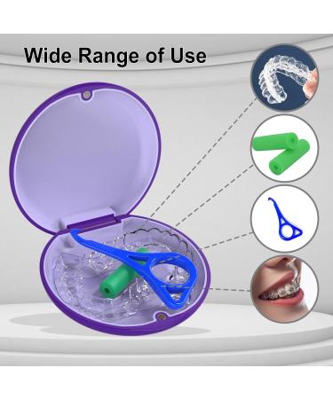 Shop Dnom Dose: Premium Braces Box Clip Box & Denture Storage Solutions - Aligner Chewies & Tools in Purple - Buy Online on GoSupps.com