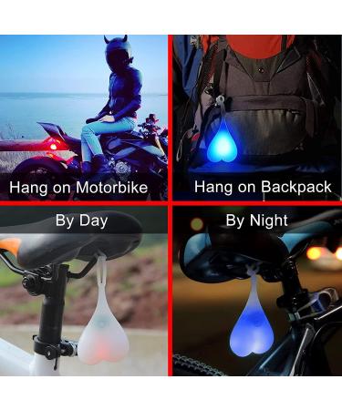 Bike Tail Ball Light - Waterproof Silicone LED Safety Warning Light for Cycling - Red Bicycle Seat Back Signal Lamp - Buy Online on GoSupps.com