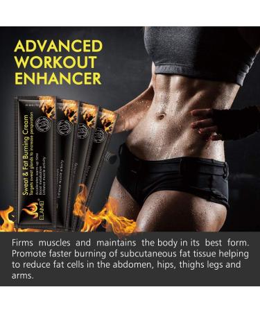 10 Pack Hot Cream Workout Enhancer for Fat Burning & Cellulite Reduction - Coconut Body Cream for Slimming & Muscle Tightening - Buy Online on GoSupps.com
