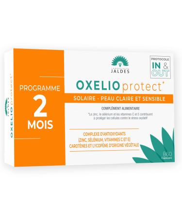 OXELIO PROTECT 60 Capsules | Sun | Light Sensitive Reactive Skin | Prepare for Sun Exposure and Enhance Summer | Natural Carotenoids Vitamins and Minerals | JALDES LABORATORY