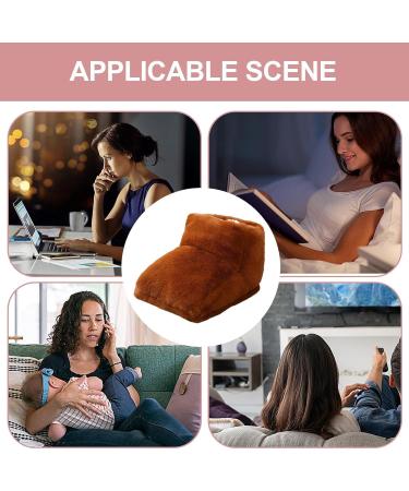 Zceplem Heated Foot Warmer - Cozy Under Desk Slippers | Rechargeable Heating Pillows for Men & Women | Thickened Comfort at Home & Work | Brown - Buy Online on GoSupps.com