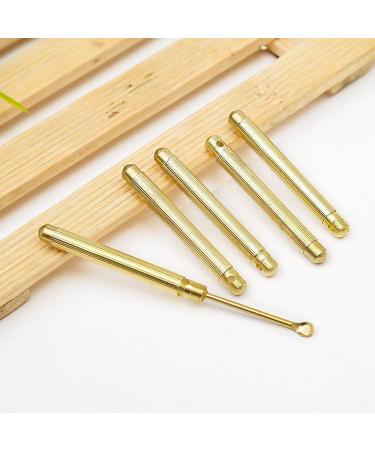 SSWERWEQ Ear wax removal tool Folding Type Golden Earwax Cleaner Portable Ear Wax Removal Tools Ear Spoon Attached A Key Ring 2/5 Pcs (Color : 5pcs) - Buy Online on GoSupps.com