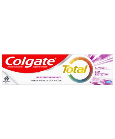 Colgate Total Advanced Gum Protection Toothpaste Multi-Benefit Teeth Whitening Toothpaste That Helps Prevent Gingivitis and Improves Gum Health 70 mL 70 g (Pack of 1) Total Advanced Gum Protection