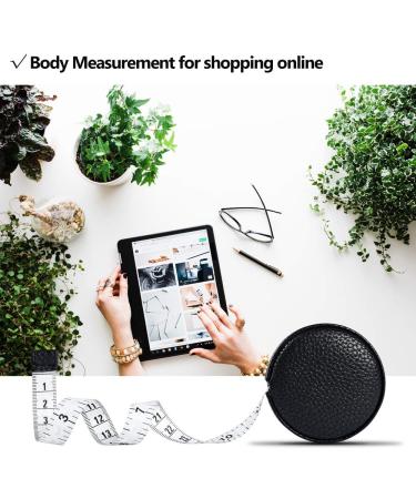 3m/120" Tape Measure Body Measuring Tape for Body Cloth Tape Measure for Sewing Fabric Tailors Medical Measurements Tape Dual Sided Leather Tape Measure Retractable (Black 1 Pack) - Buy Online on GoSupps.com