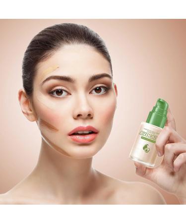 Liquid Face Foundation | Avocado Bb Cream Foundation Makeup Base Full Coverage Concealer Makeup Base Waterproof Face Foundation Olcana - Buy Online on GoSupps.com