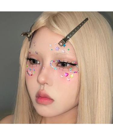 NOOEPC Self-Adhesive Face Gems Stickers - Rhinestone Festival Accessories for Makeup Kids & Women | Eye Jewels & Hair Gems - Buy Online on GoSupps.com