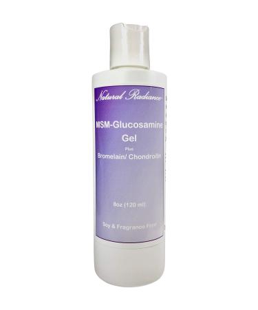 Natural Radiance MSM Plus - Glucosamine Bromelain and Chrondroitin 8 oz. Bottle - Oderless