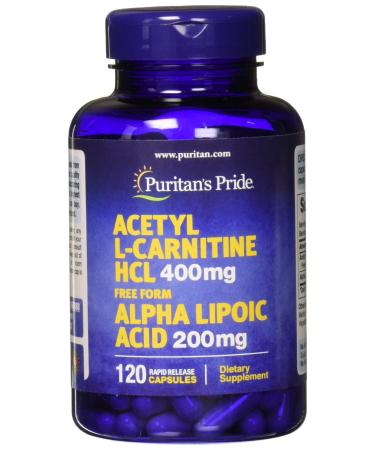 Puritans Pride Acetyl L-carnitine Free Form 120 Count - Buy Online on GoSupps.com