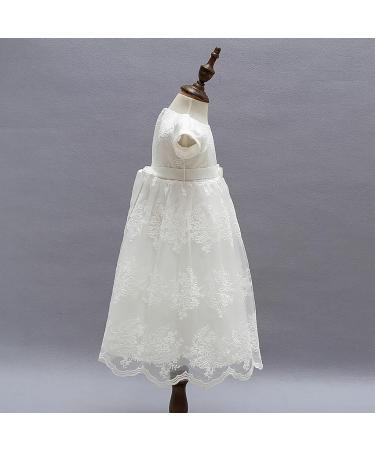 Leideur Baby Long Christening Gown | White Baptism Dress for Girls | Special Occasion 18-24 Months - Buy Online on GoSupps.com