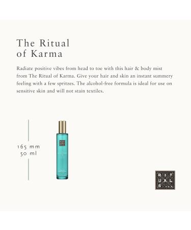 RITUALS Karma Soothing Hair & Body Mist - Body Spray with Holy Lotus & White Tea - 1.6 Fl Oz - Buy Online on GoSupps.com