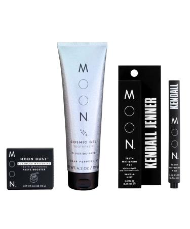 MOON Kendall Jenner Teeth Whitening Pen Cosmic Gel Toothpaste Advanced Whitening Moon Dust Bundle