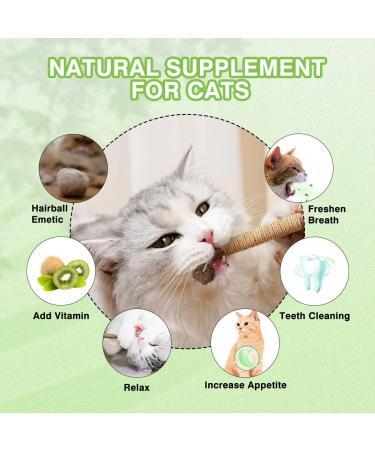 AGYM Cat Silvervine Stick Toy Set - Natural Chew Toys for Cats | Promotes Dental Health, Relaxation, and Digestion | Non-Addictive and Safe | 4 Pack - Buy Online on GoSupps.com