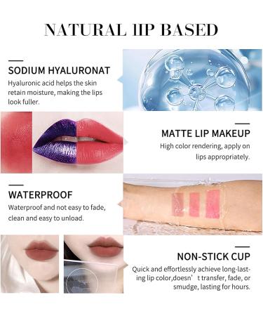 LuckNest Peel Off Lip Stain Lip Tint Set of 3 long lasting peel off matte lip gloss matte liquid lipstick nude lip gloss waterproof lip tint non stick for women - Buy Online on GoSupps.com