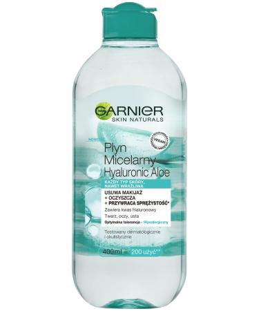 L'Oreal Poland Garnier Skin Naturals Micellar Hyaluronic Aloe Liquid any skin type even sensitive 400 ml