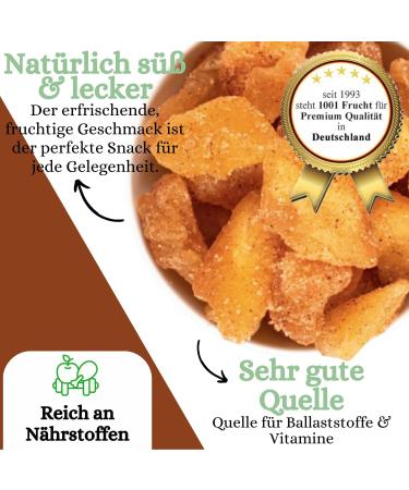  1001 Frucht 1001 Frucht Apple with cinnamon and sugar - 250 g - Fruity and sweet treat made from juicy and sweet apples - Buy Online on GoSupps.com