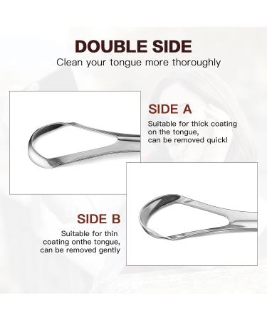 AILE Tongue Scraper | Stainless Steel Tongue Cleaner for Adults & Kids | Reduce Bad Breath & Enhance Oral Hygiene - Buy Online on GoSupps.com
