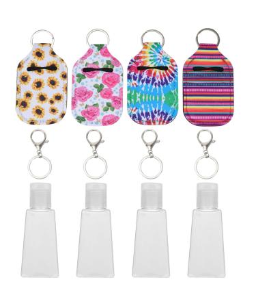 1 Set Bottle Cover Key Fob Lotion Bottle Covers Lotion Bottle Holders Bottle Holder and Keychain Bottle Holder Neoprene Key Chain