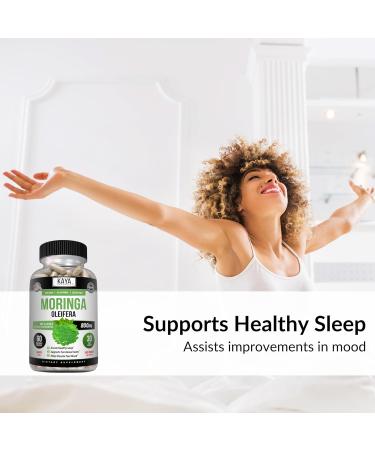 Kaya Naturals Moringa Leaf Extract - Complete Greens Superfood Supplement - Pure Miracle Tree Moringa - Boost Energy Naturally - Nutrient Dense Vitamins for Adult - 60 Veggie Count 60 Count (Pack of 1) - Buy Online on GoSupps.com