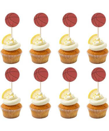 Honbay 48PCS Sports Theme Cupcake Toppers Double Sided Basketball Cupcake Toppers Cake Picks for Birthday Wedding Party Decorations Supplies - Buy Online on GoSupps.com